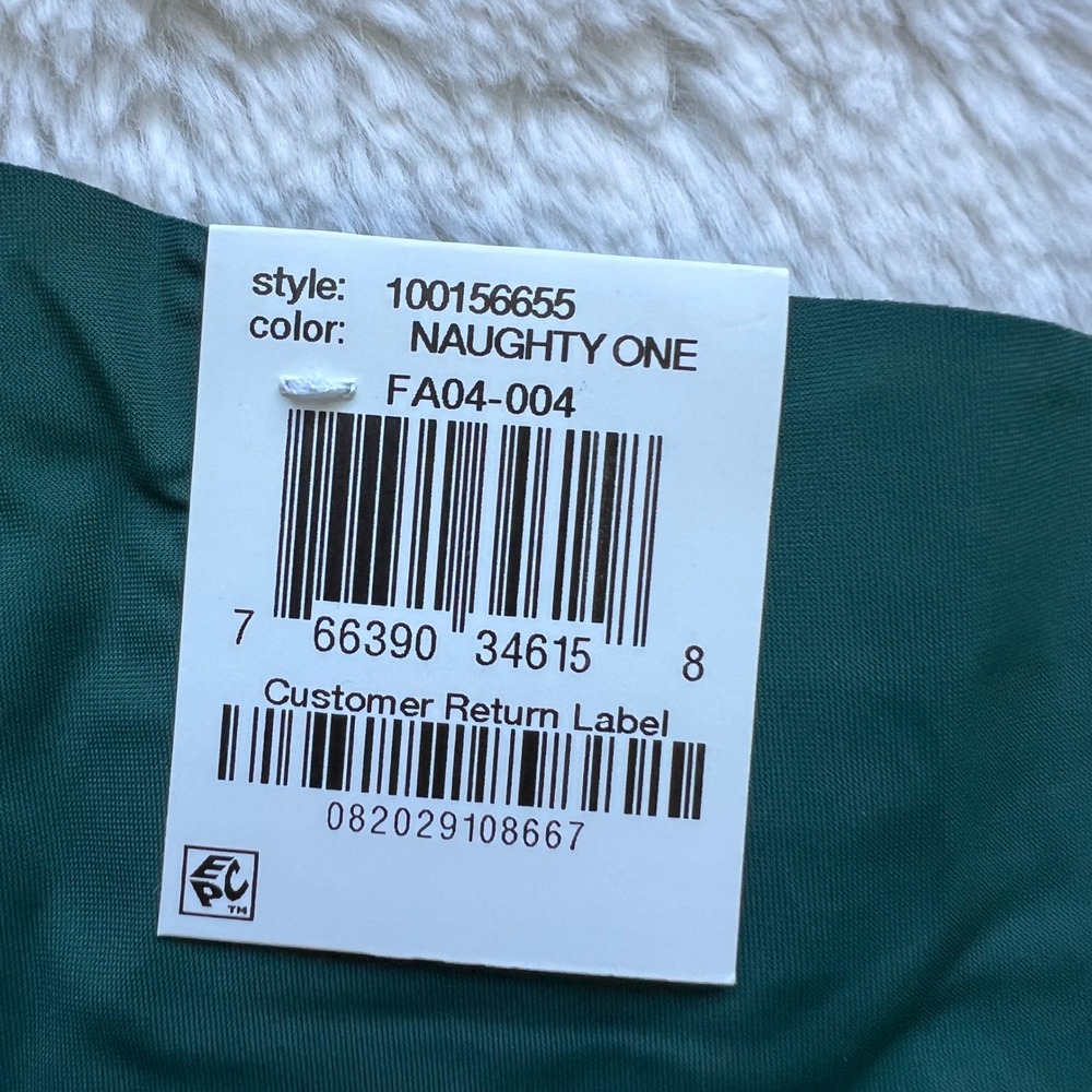 Jenni Intimates Naughty One Seamless Laser Cut Thong Panty Emerald Green XL NEW - Picture 7 of 10